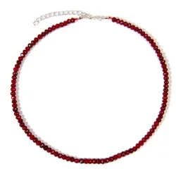 Simple Faceted Gem Beads Necklaces For Women Natural Stone Chokers Crystal Chain Handmade Necklace Yoga Jewelry Female Wholesale