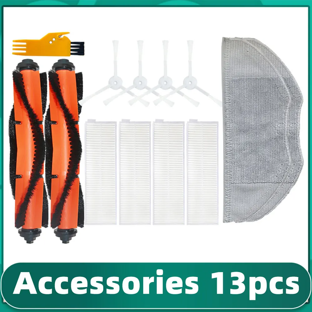 Dla Xiaomi Robot odkurzacz niezbędne Mijia G1 MJSTG1 części zamienne główna szczotka boczna filtr Hepa Mop szmaty Robotic Cleaner