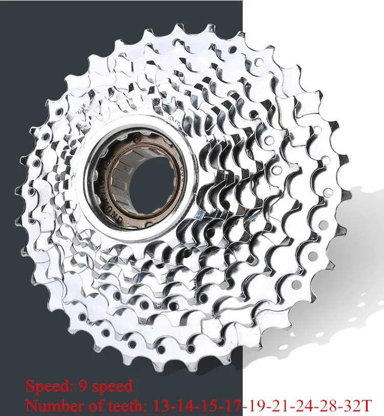 Mountain Bike Threaded flywheel 6 7 8 9 10 Speed 11-28T 11-32T Freewheel 28t 32t Bicycle flywheel folding tower wheel Multiple