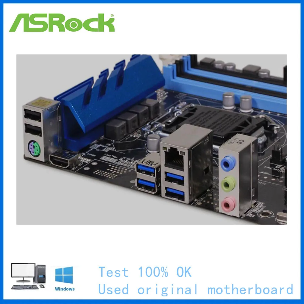 Imagem -02 - para Asrock Z97 Aniversário Computador Usb3.0 Sataiii Placa-mãe Lga 1150 Ddr3 Z97 Desktop Mainboard Usado