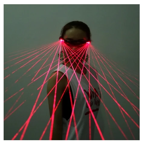 تكنولوجيا المستقبل مرحلة الحفلات المسائية أحمر أخضر أزرق نظارات الليزر نظارات الأداء الليزر الرقص الفضاء عرض الدعامة #3