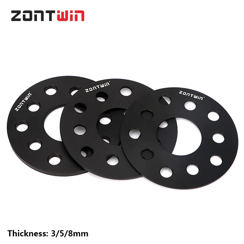 2/4 Pieces 3/5/8/10/12/15/20mm Wheel Spacer Adapter PCD 5x114.3 CB=70.6 or 71.5mm suit for 5 lugs Ford Mustang Jeep