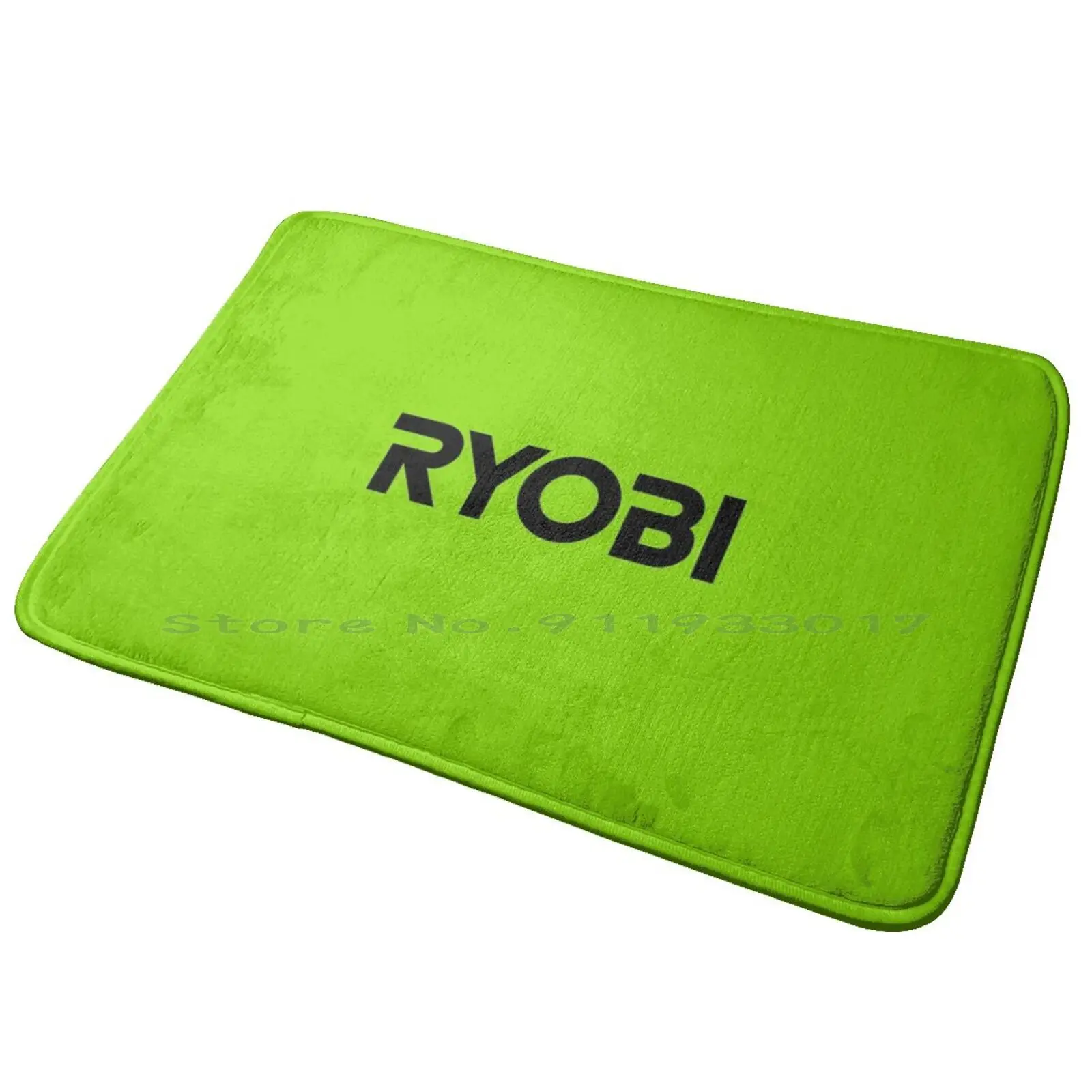 Power Tools-Ryobi Logo Entrance Door Mat Bath Mat Rug Ukiyoe Ocean Japanese Art Style Vivid Whale The Strokes Delicate Sea