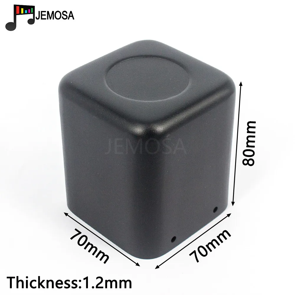 1 قطعة أنبوب مكبر للصوت الهيكل محول غطاء حماية حالة 70*70*80 مللي متر الحديد ايفي الصوت خمر أنبوب مكبر للصوت DIY شحن مجاني