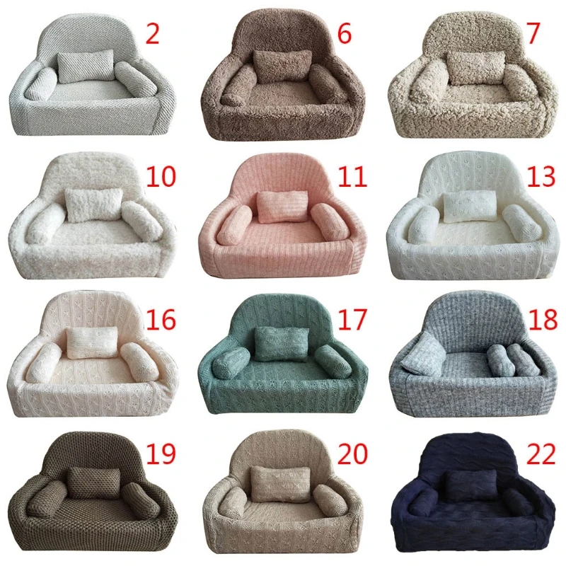 

Newborn Photography Props Baby Posing Sofa Pillow Infant Photo Shooting Chair Decoration Fotografia Accessories 4 Pcs/Set