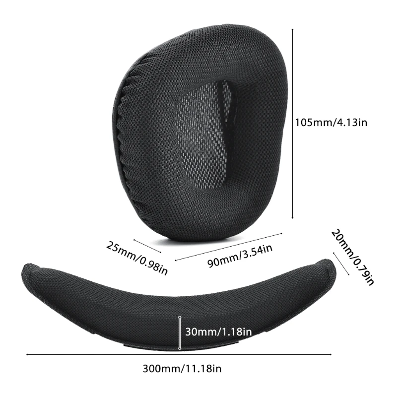 Ohrenschützer/Kopfträger Für Corsair VOID PRO RGB USB Gaming Kopfhörer Weiche Schaum Ohrpolster Fall Abdeckung Schwamm Ohr Pads Kissen kopfhörer – Detail 2