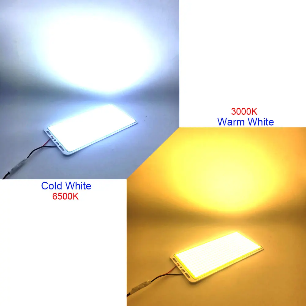 Dropshipping 220x113mm 100W LED Panel Light COB Board with Dimmer DIY Lighting 12V 110V 220V Dimmable Remote Control LED Lamp