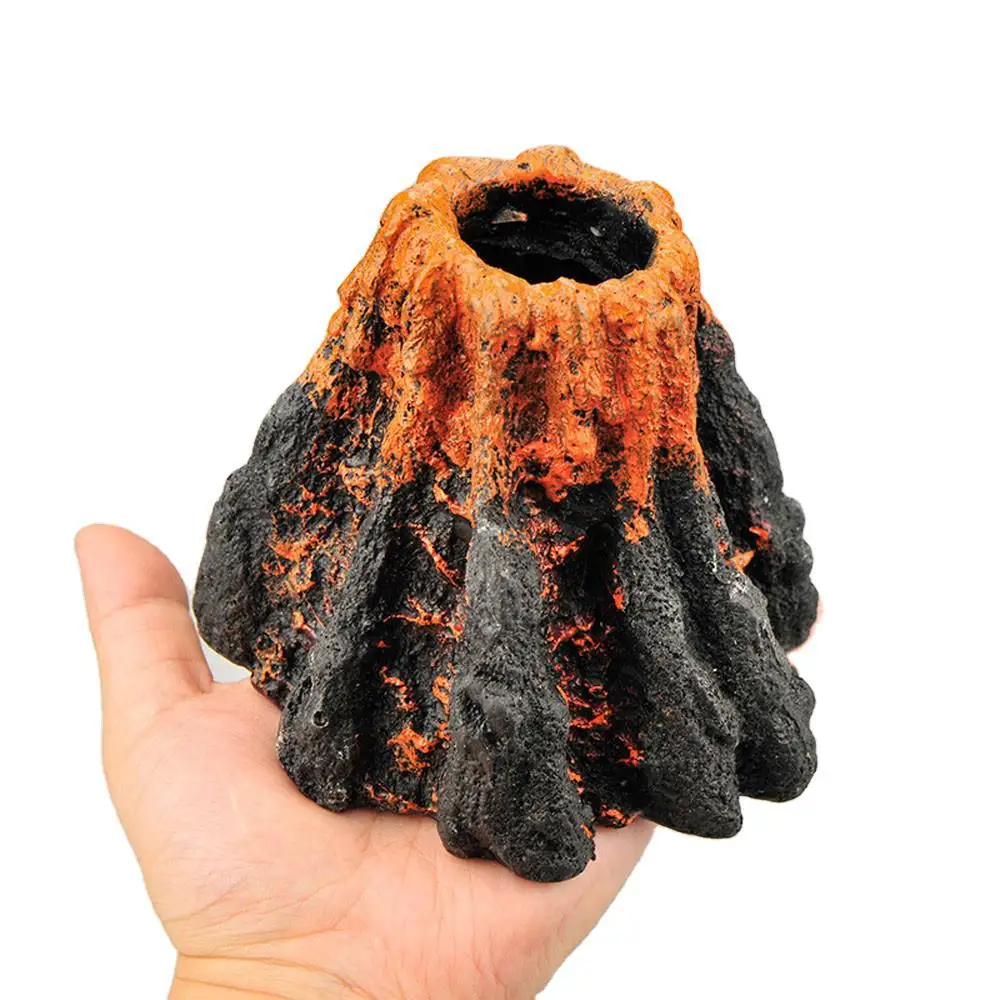 Volcano Coral Stone Fish Tank Ornaments Resin Handicraft Aquarium Fish Tank Landscaping Decoration Aquarium Accessories