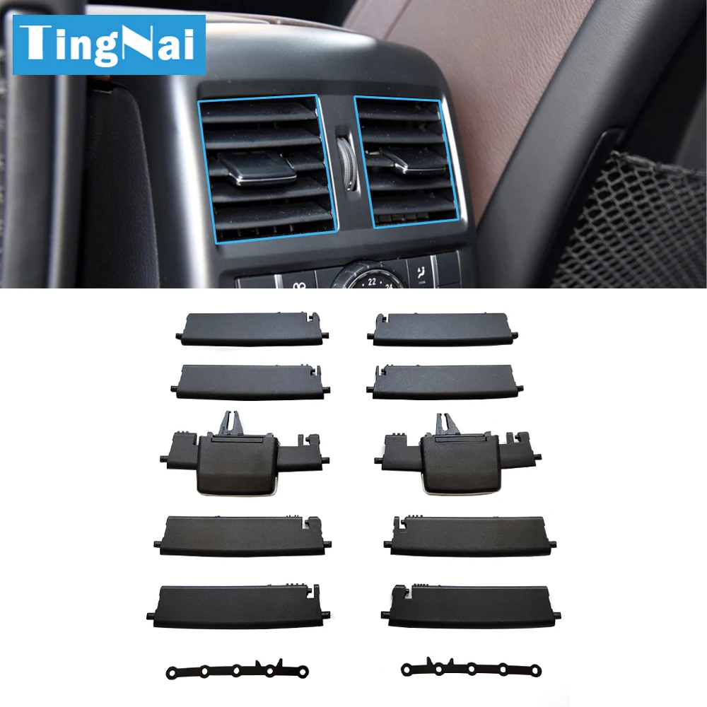 Car Rear AC Air Conditioner Vent Outlet Grille Slide Clip Repair Kit For Mercedes Benz W166 W292  ML350 GL450 ML GLE