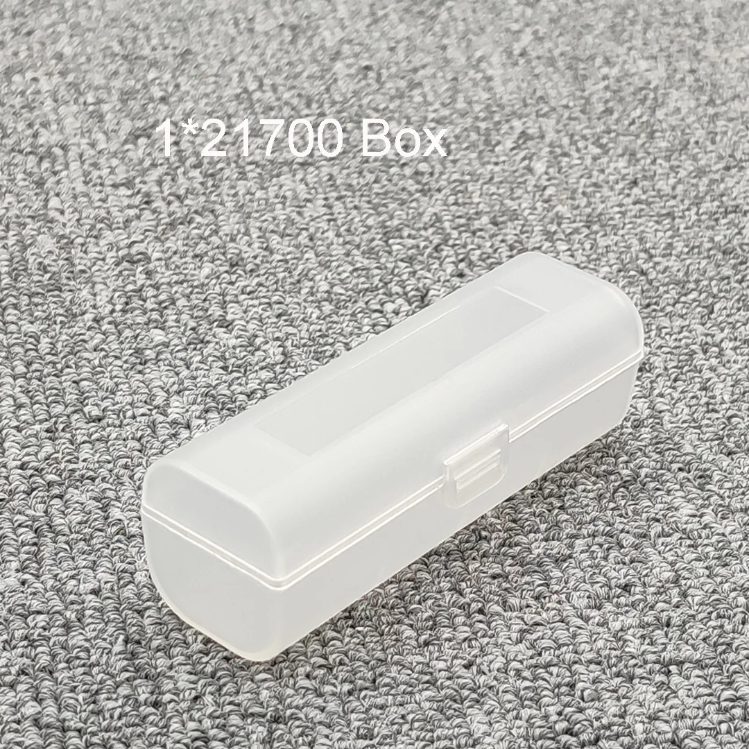 Boîte de stockage de batterie transparente, support de batterie, boîtier en plastique, 21700, 21700, 21700, 1*21700