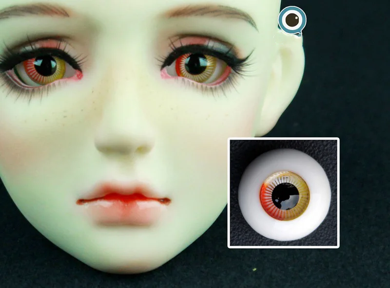 1/12 1/8 1/6 1/4 1/3 Doll Make Up Accessories Full Size 8mm-26mm BJD Dreamy Gradient Glass Eyeball For SD YOSD MSD SD13 C0999