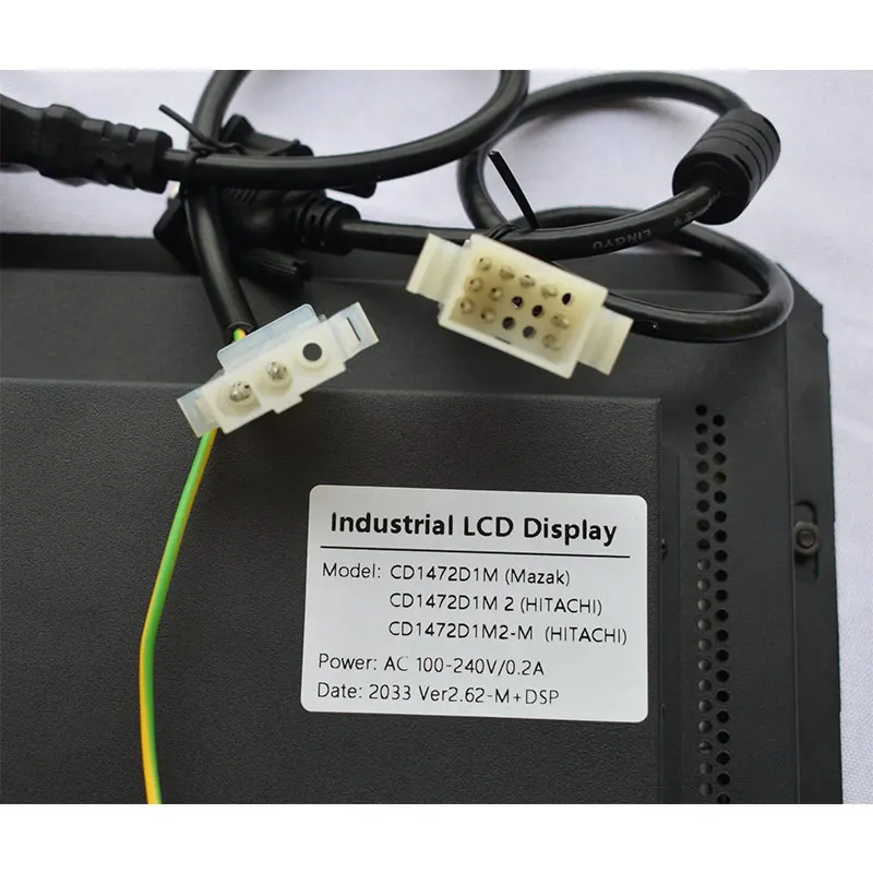 Imagem -04 - Maxgeek Industrial Display Lcd Monitor Industrial para Mazak Cd1472d1m Hitachi Cd1472d1m Cd1472d1m2-m