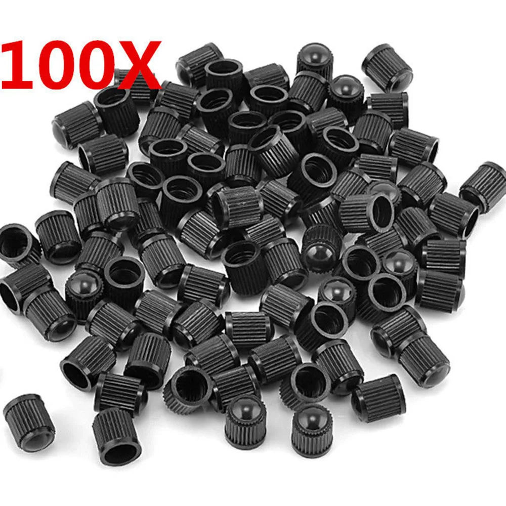 100pcs Tyre Wheel Stem Air Valve Caps Dust Dustproof Caps Car Tire Valve Caps Cars Motorcycles Bicycles Accessories Parts