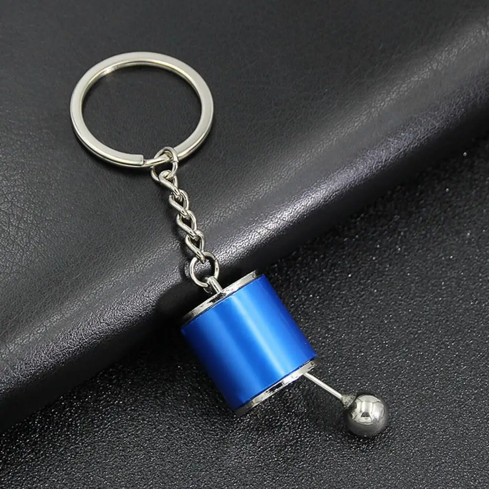 Creative car 6 Speed Gearboxes Gear head Keychain Manual Transmission Lever Metal Key Ring Car Refitting Metal Pendant keychain