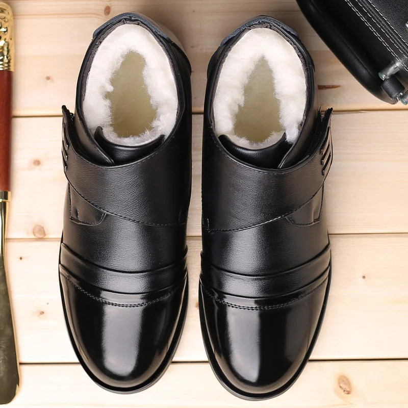 Casual Leather Boots Genuine Leather Men Shoes Fashion Male Shoes Winter Ankle Boots Male Boots Winter Men Shoes rtg67