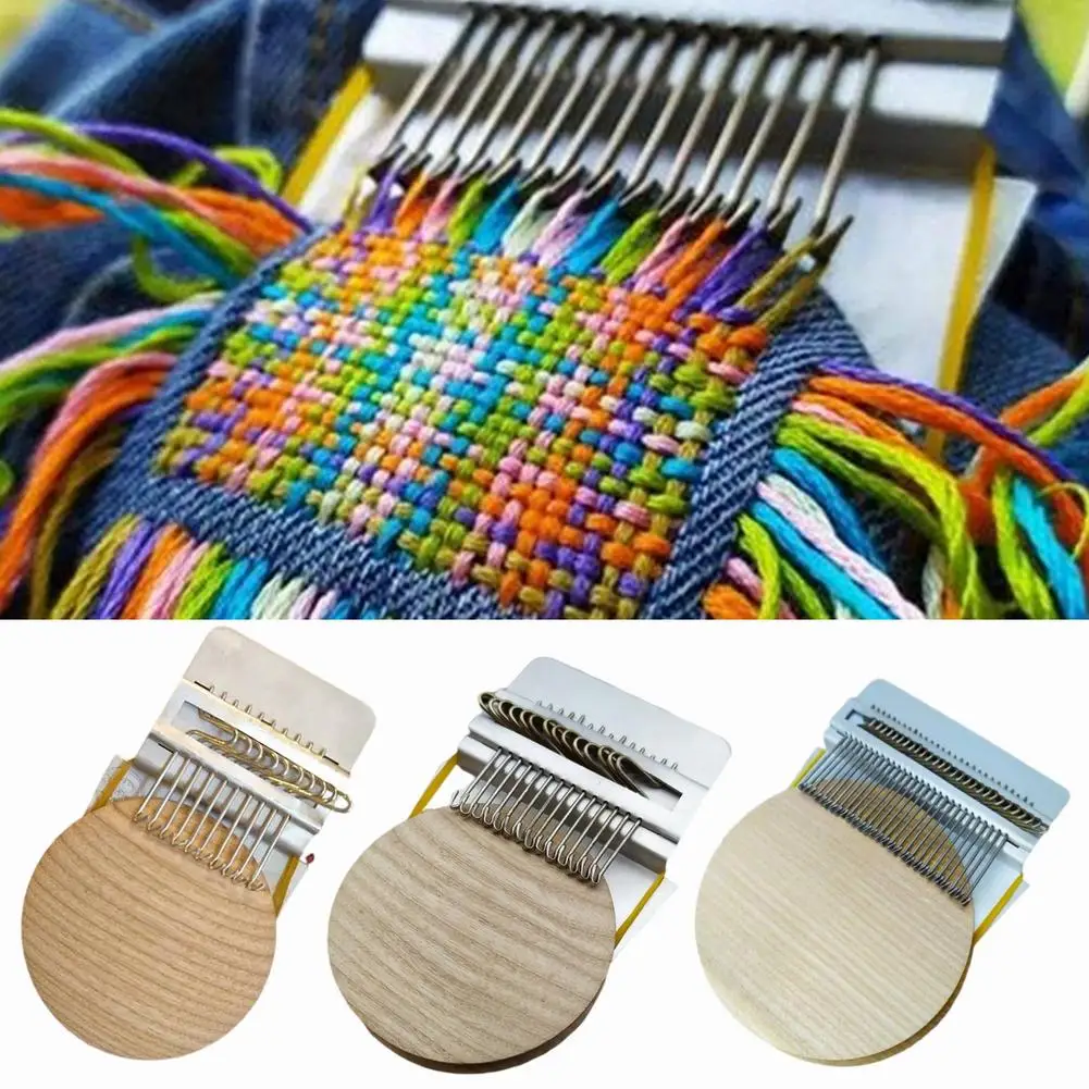 10/14/28 Pin Small Weave Tool Denim Hole Repair Tool Household Portable Darning Machine Cloth Repair Accessory