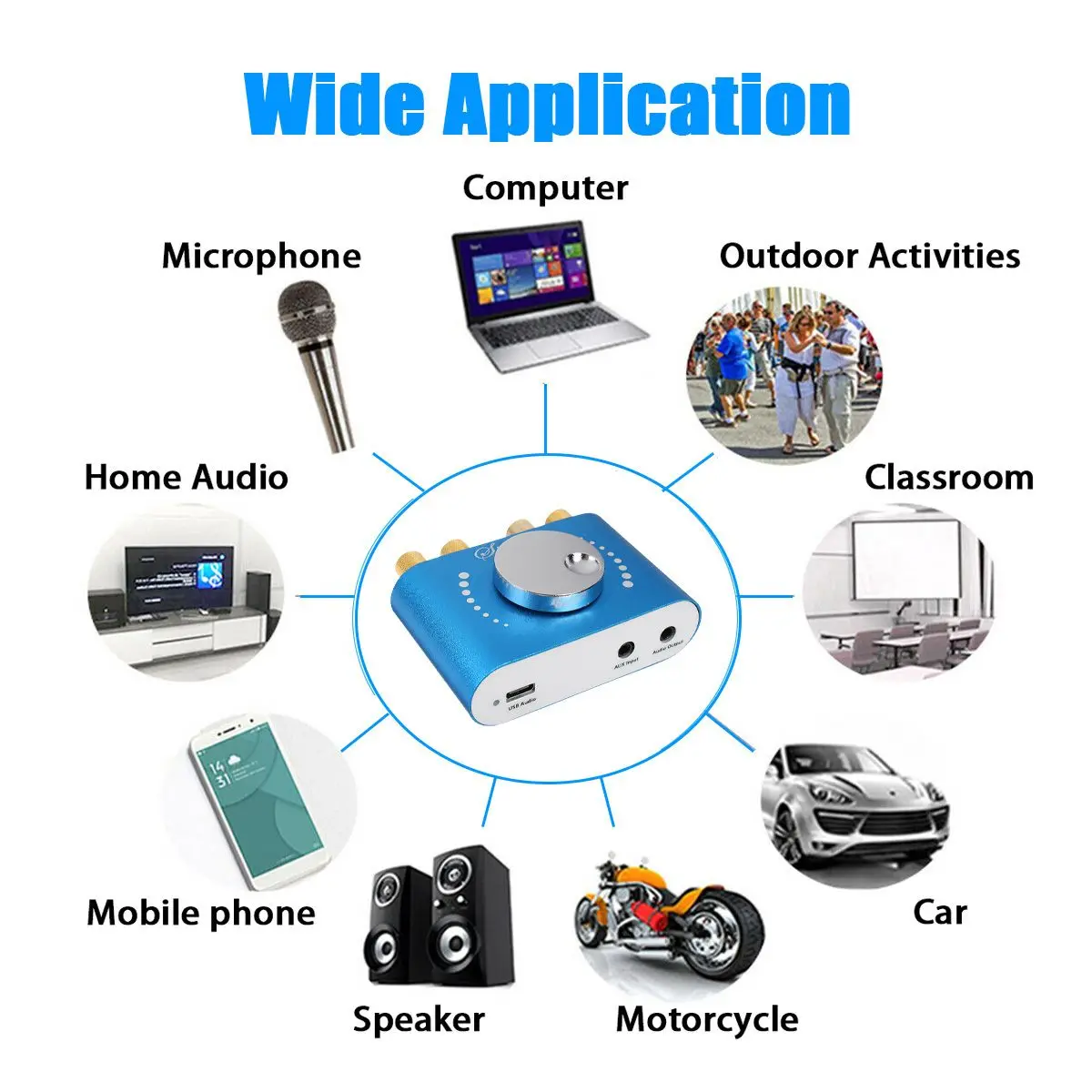 200 واط + 200 واط 12 فولت/24 فولت مكبر صوت صغير الحجم بلوتوث 5.0 المتكلم الصوت الرقمي فئة الطاقة D HiFi ستيريو USB الموسيقى كارت الصوت أمبير سيارة المنزل