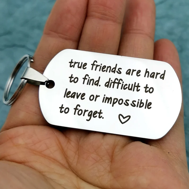 Friendship Gifts for Best Friends Keychain Women Men Bff Sisters Brothers Wedding Birthday Graduation KeyRing Gifts