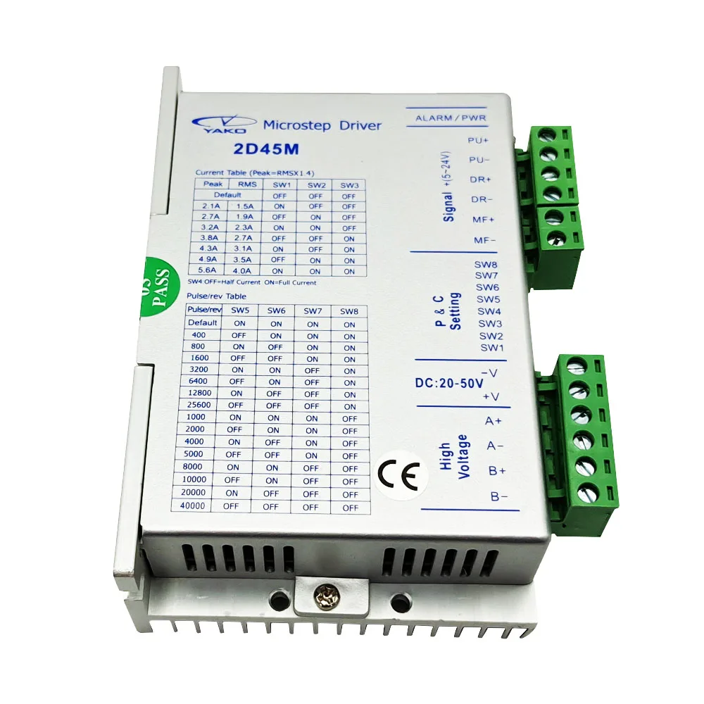 

YAKOTEC single-axis motor controller 2D45M NEMA 17/23 two-phase stepping motor drive