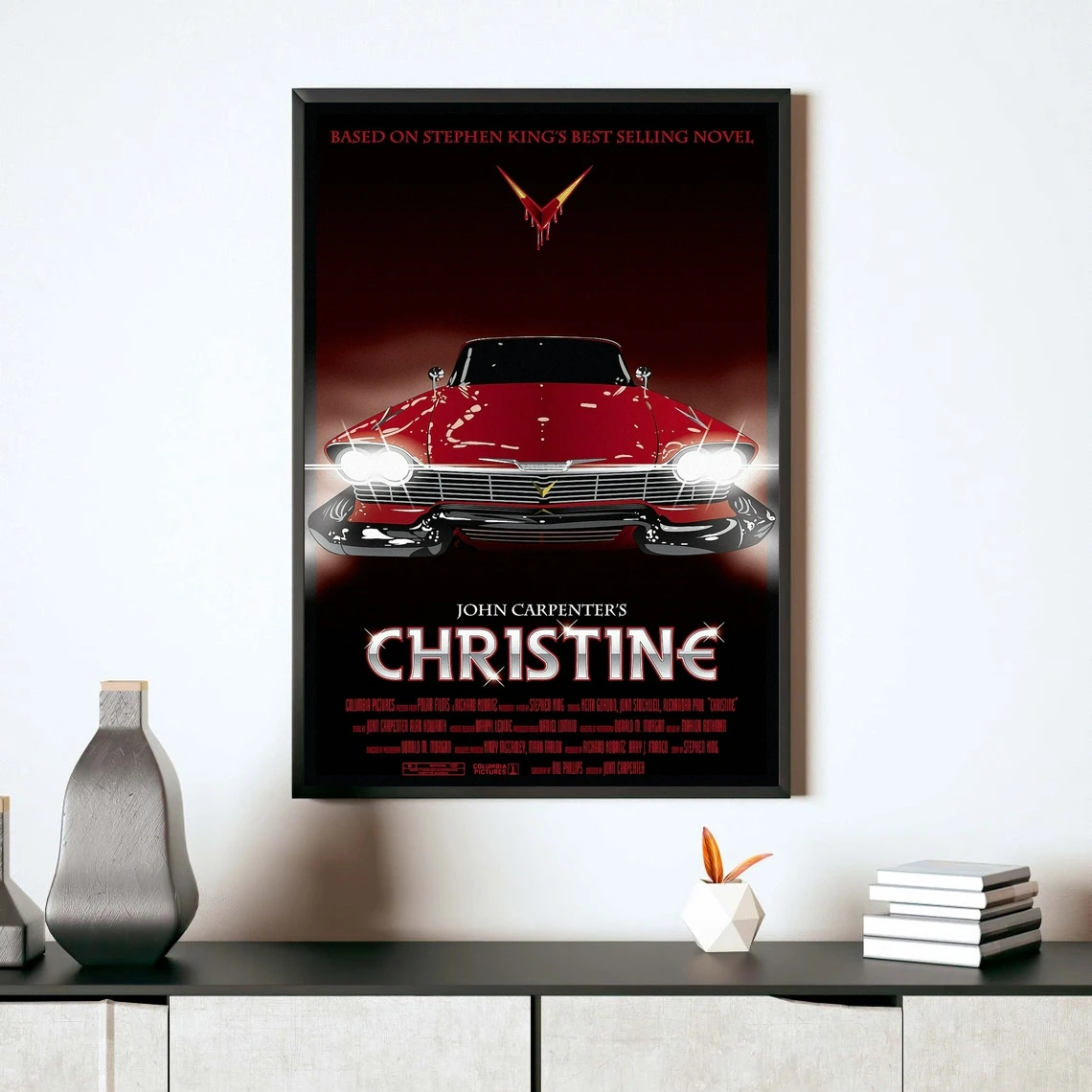 Christine 1983 Movie Poster Classic Popular Canvas Poster Wall Painting Home Decoration (No Frame)