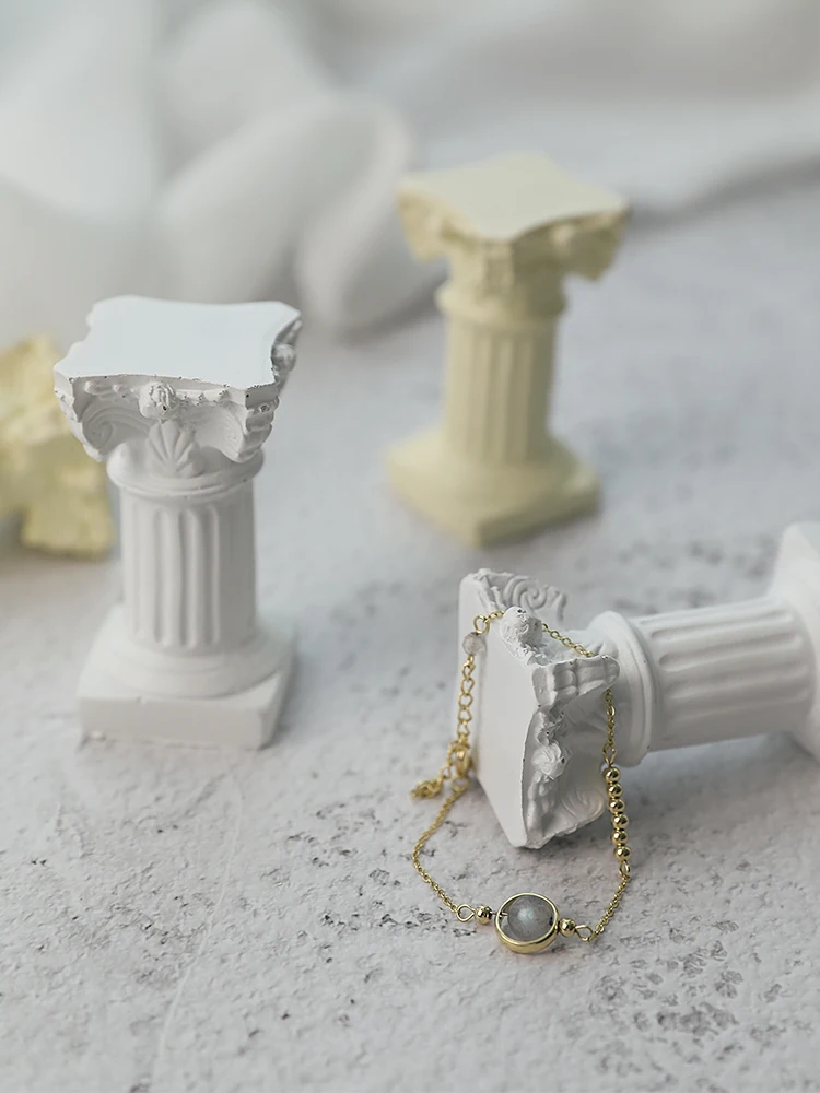 Mini Resin Plester Model Mitologi Kuno Avatar Simulasi Kolom Romawi Cocok untuk Perhiasan Foto Latar Belakang Fotografi Alat Peraga