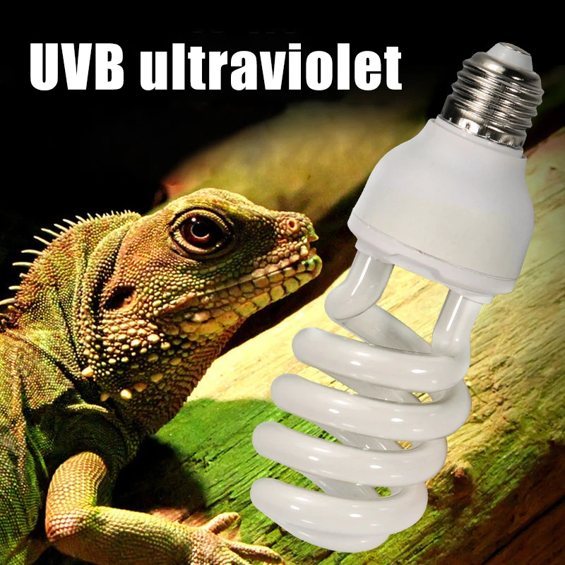 5.0/10.0 UVB 13/26W Compact Light Fluorescent Terrarium Reptile Lamp Bulbs Light xqmg Temperature Control Products Reptiles new