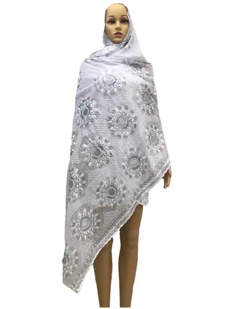 Latest African Women 100% Cotton Scarf Muslim Women Hijab Scarfs Big size Cotton Scarf for Shawls Pray shawlsHB019