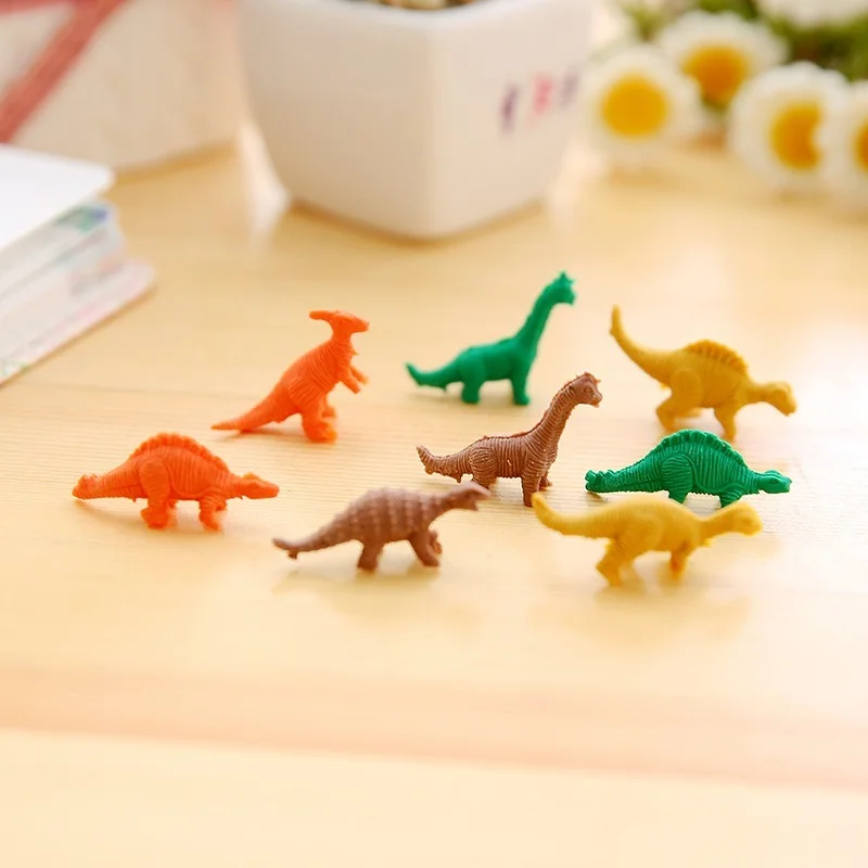 20 Pack Fun Dinosaur Shape Pattern Children Eraser Animal Rubber Stationery Home School Prizes Birthday Party Gifts Festival