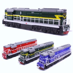 1:87 alloy pull back double-section internal combustion engine steam train model,classic train toy,free shipping