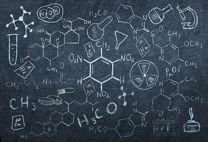 Avezano Photography Background Science Mad Scientist Boy Birthday Party Backdrop School Blackboard Chemical Photo Shoot Props