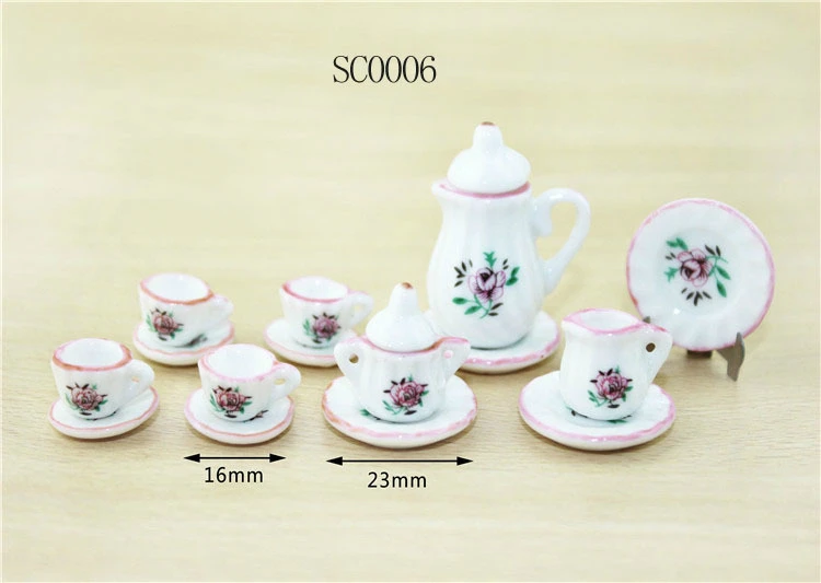 Фотореквизит Миниатюрный Кукольный дом аксессуары Милая фотосессия мини Керамическая чайная утварь чайная чашка