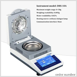 High precision Rapid moisture meter halogen detector water meter grain moisture meter moisture content tester