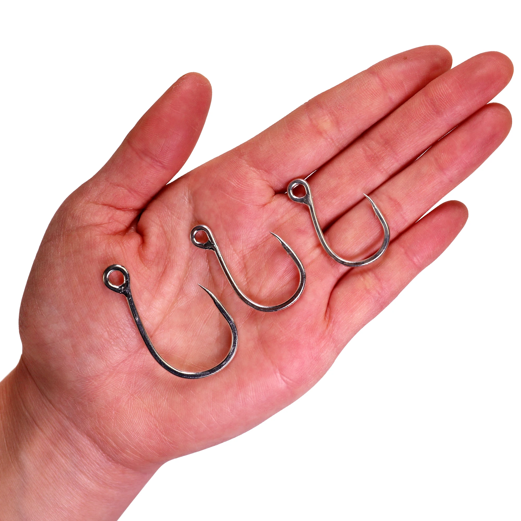 Big Eye Jig Hooks Saltwater Fishing Hooks 9986 #6/0 #4/0 #3/0 Sharp Crank Hook High Carbon Steel Barbed Hook For Soft Lure