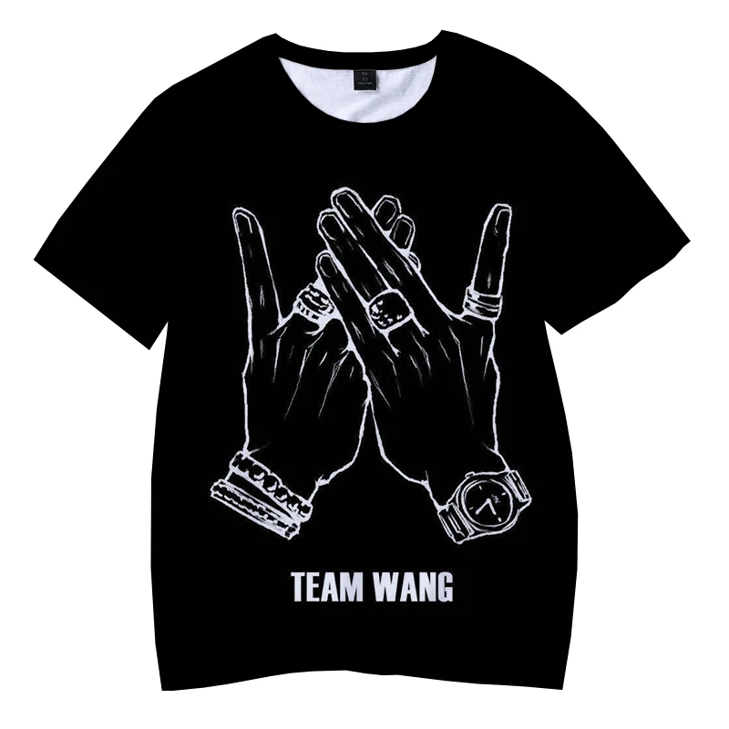 Jackson Wang 3d Print T-shirt Unisex Round Neck Casual Sweatwear Kpop GOT7 Men Women Fashion Oversize Tee