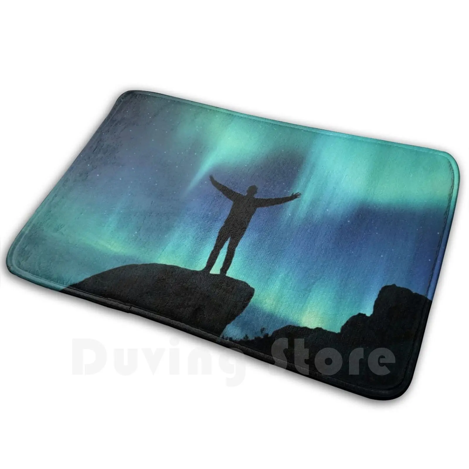 Boreal Soft Non-Slip Mat Rug Carpet Cushion Boreal Aurora Borealis Aurora Borealis Polar Lights