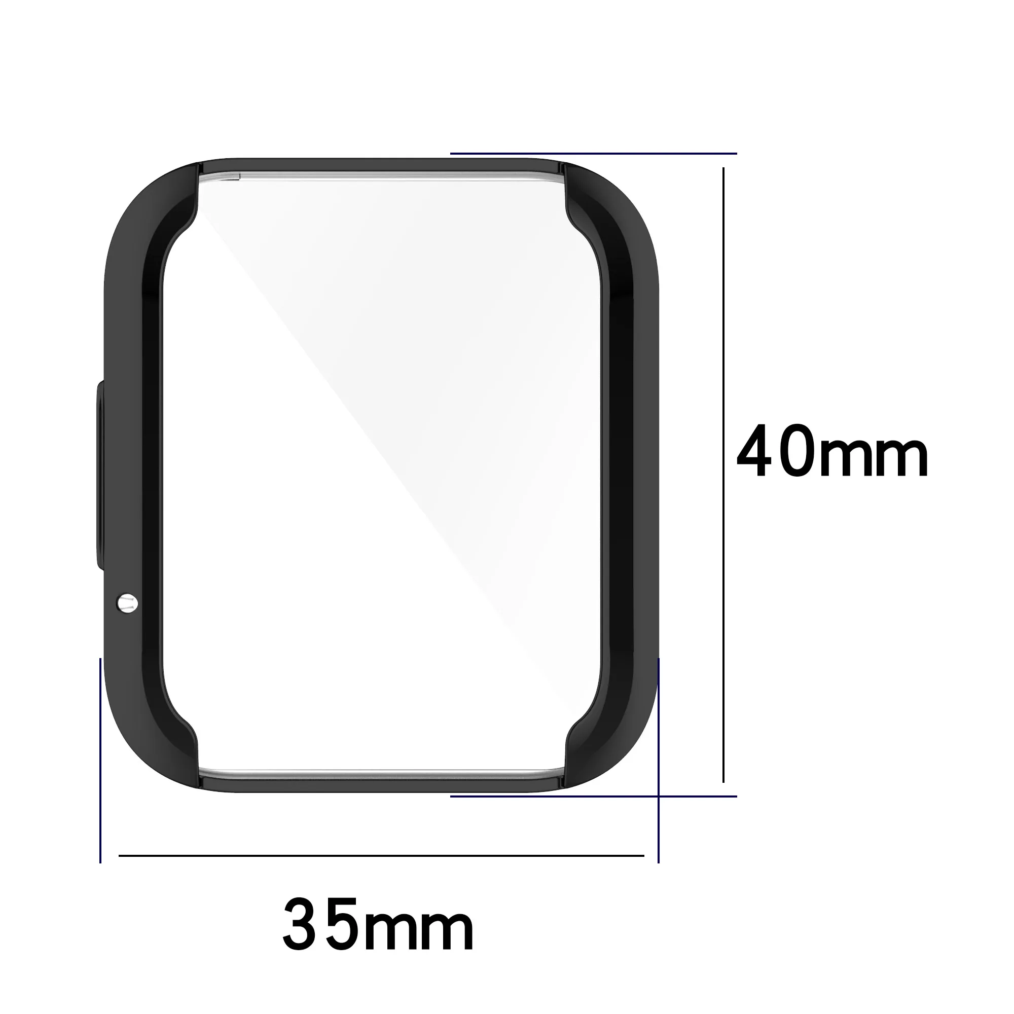 Clear TPU Protector Case Cover for Xiaomi Redmi Watch 2 Lite Bracelet Smartwatch Plating Protective Shell Frame Accessories