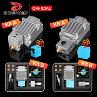 3DSWAY 3D Printer Part XCR 2IN1-V2 Color Switching Hotend Two Color NV6 Heated 0.4/1.75 Volcano Nozzle 0.8 Silicone Sock and Fan