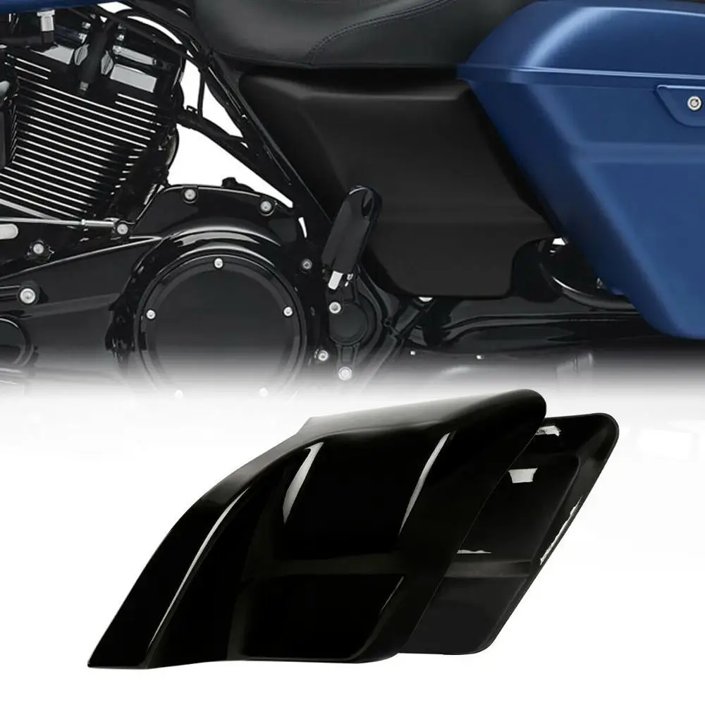 Motorcycle Stretched Extended Side Cover Panel For Harley Touring Electra Street Glide Road King 14-2021 FLHTKSE FLHR FLHX FLHXS