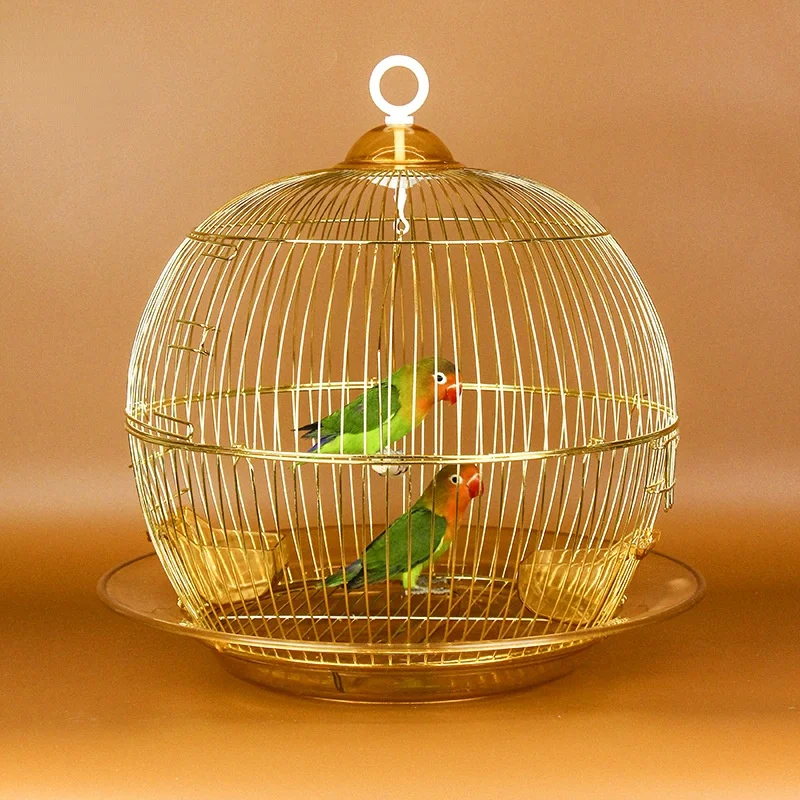 

Small Stainless Steel Bird Cage Hanging Parrot Breeding Cage Metal High Quality Gaiolas Passaros E Aves Pet Accessorie