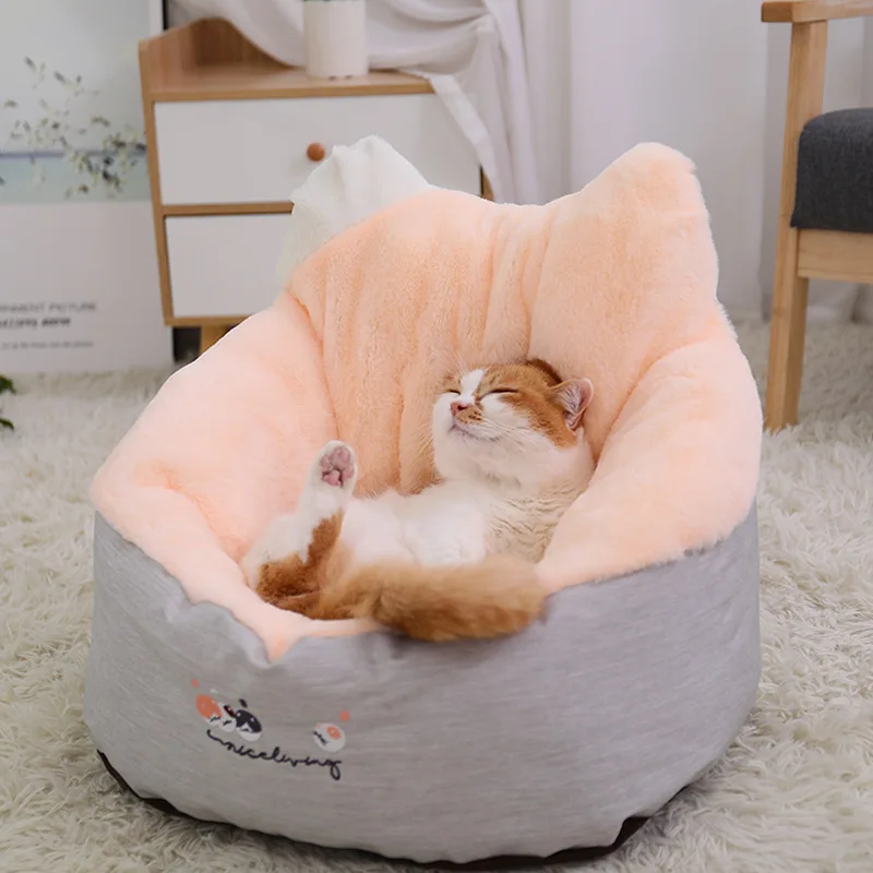 Cat litter in winter to keep warm autumn and winter large the cat sleeping the deep sleep of winter washable enclosed dog kennel