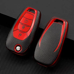 For Chevrolet Cruze Aveo 2014 2015 2016 2017 2018 2019 2020 Car Flip 3 Button Key Case Protective Cover Bag Shell Holder