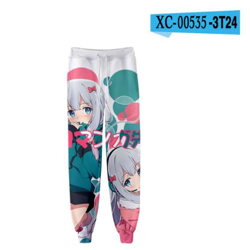 Japan Anime Eromanga Sensei 3D Joggers Pants Men/Women Casual Trousers Harajuku Hip Hop Sweatpants Izumi Sagiri Cosplay Costume