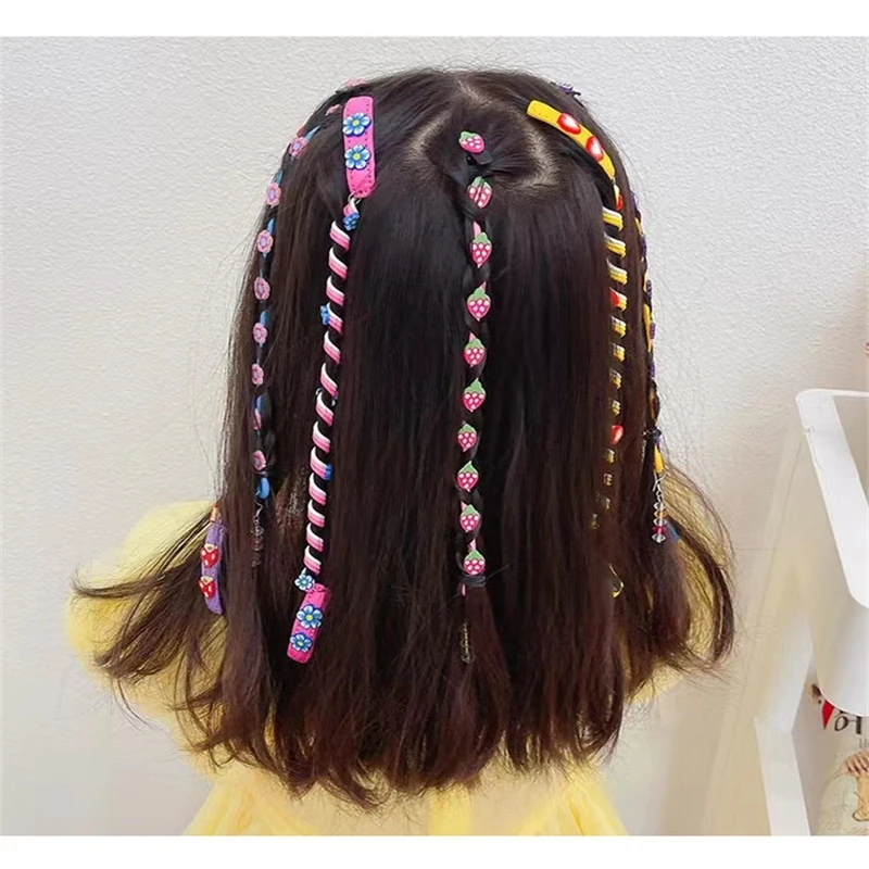 Torção infantil Braid Curling Sticks, cabelo trançado sujo e sujo, Irons Show, grampos de cabelo, acessórios para cabelo meninas, cocar