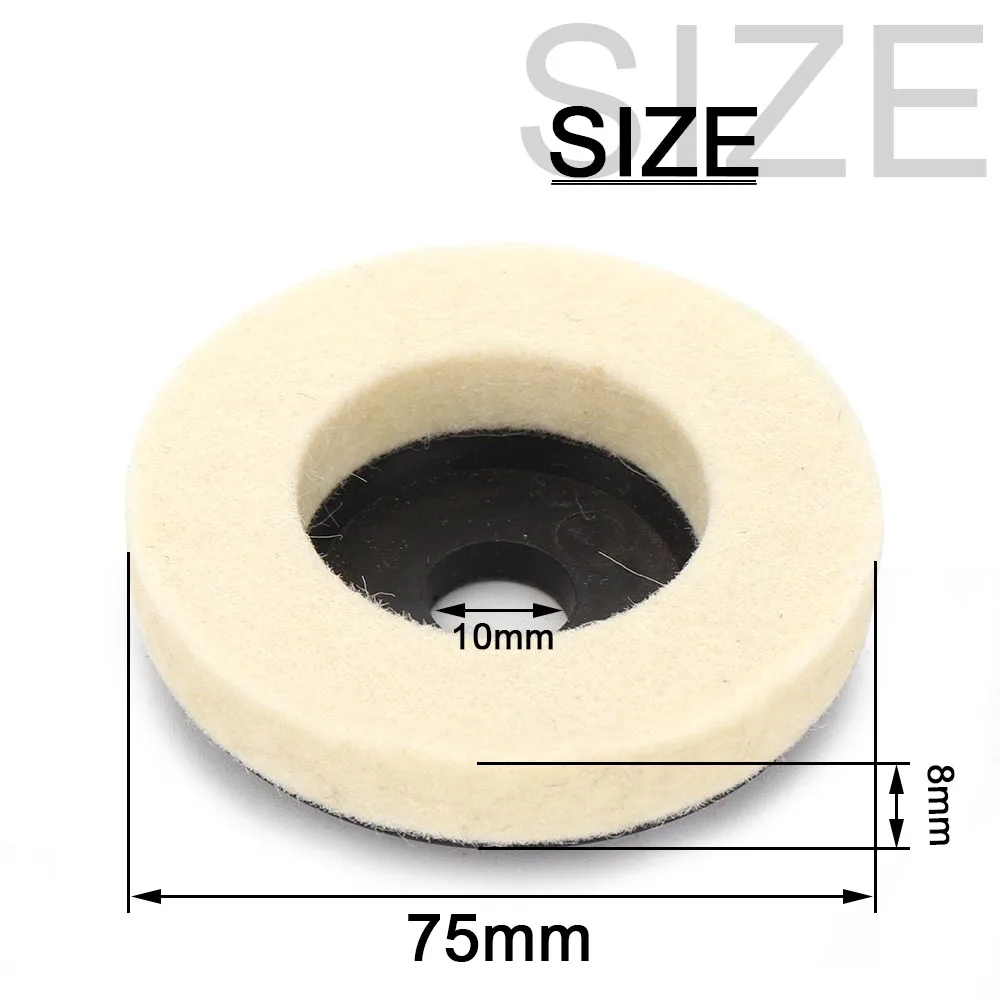 Sifang-50 mm/75mm研磨ホイール,アングルグラインダー,フェルト研磨ディスク,金属および大理石用,セラミック,1個