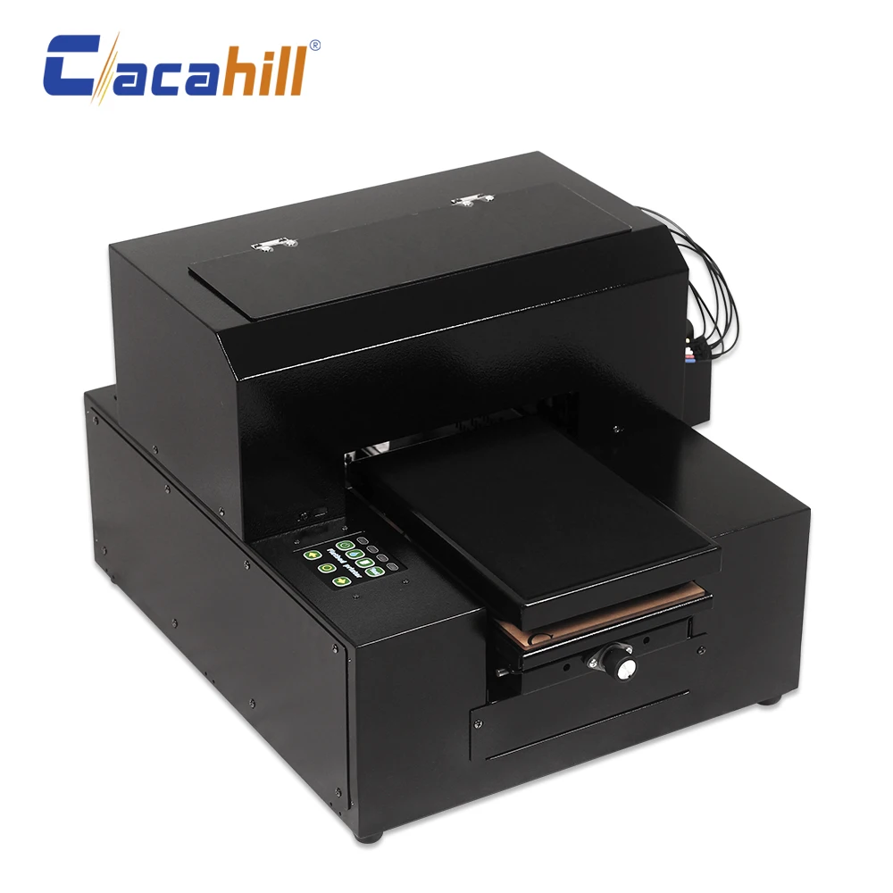 Office Mini Portable Printer A4 UV Flatbed for Silicone/Plastic/Metal/Acrylic/TPU/Leather Colorful Printing