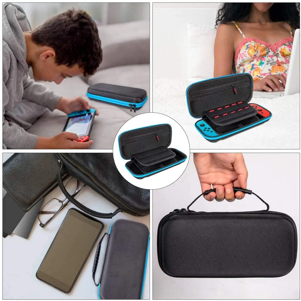 Bolsa de almacenamiento para consola Nintendo Switch, bolsa de Estuche de transporte portátil para accesorios de juego de consola
