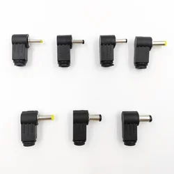 5Pcs DC Power Male Plug Welding Connector 90 Degree Right Angle 2.5x0.7 3.5x1.1 3.5x1.35 4.0x1.7 4.8x1.7 5.5x2.1 5.5x2.5 mm
