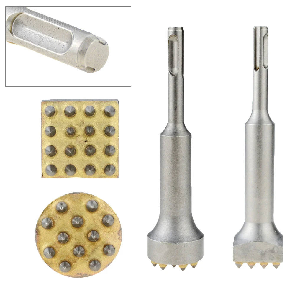Broca de martelo elétrico rotativo, Cinzel Bit para Pedra, Laje, Ponte, Parede, Cimento, Gouge, Flat, Round, Point, Groove