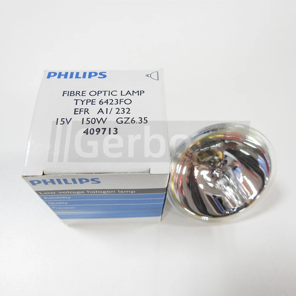 Fibre Optic Lamp Type 6423FO EFR A1/232 15V 150W GZ6.35 409713 Endoscope Cold Light Source Microscope Halogen Tungsten Lamp Bulb