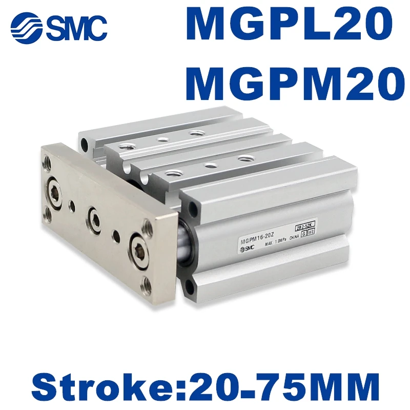 

MGPM MGPL New SMC MGPM20 MGPL20 MGPM20-20Z -30Z -40Z -50Z -75Z Compact Guide Cylinder MGPL20-20Z -30Z -40Z -50Z -75Z